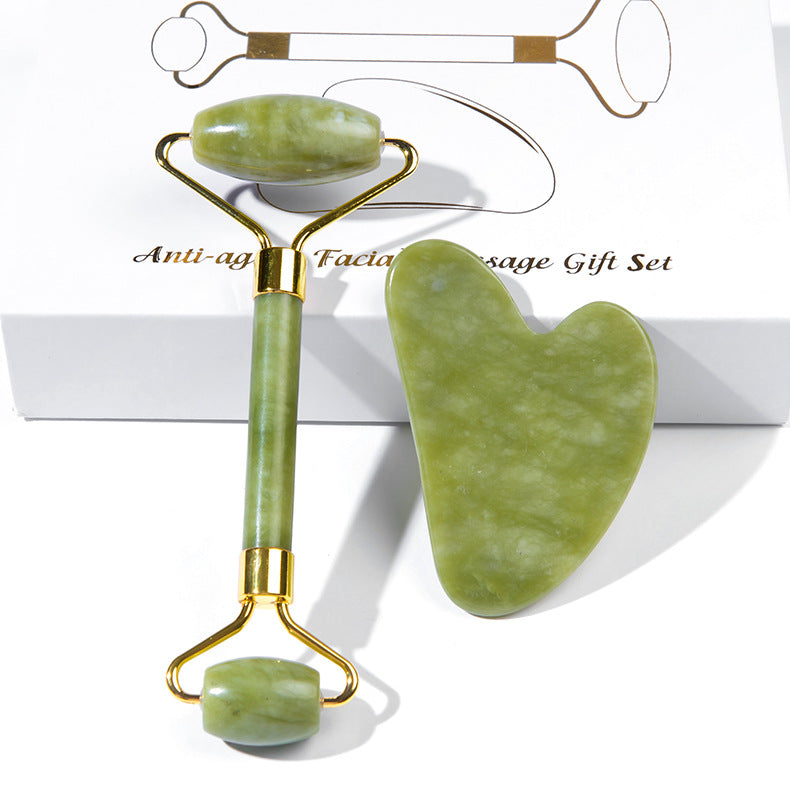 Rodillo Facial de Jade Natural