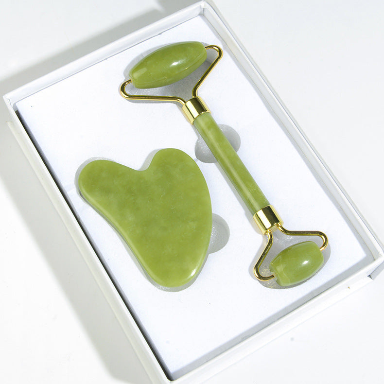Rodillo Facial de Jade Natural