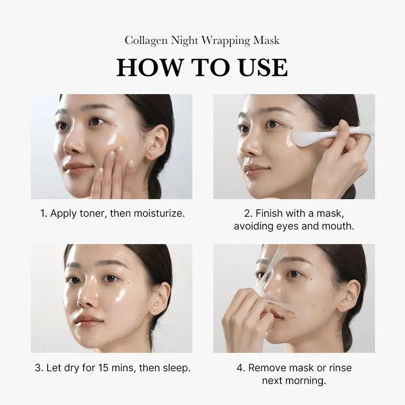Mascarilla de Colágeno Peel-Off con Pincel — Hidratación Profunda y Efecto Iluminador | 75ml