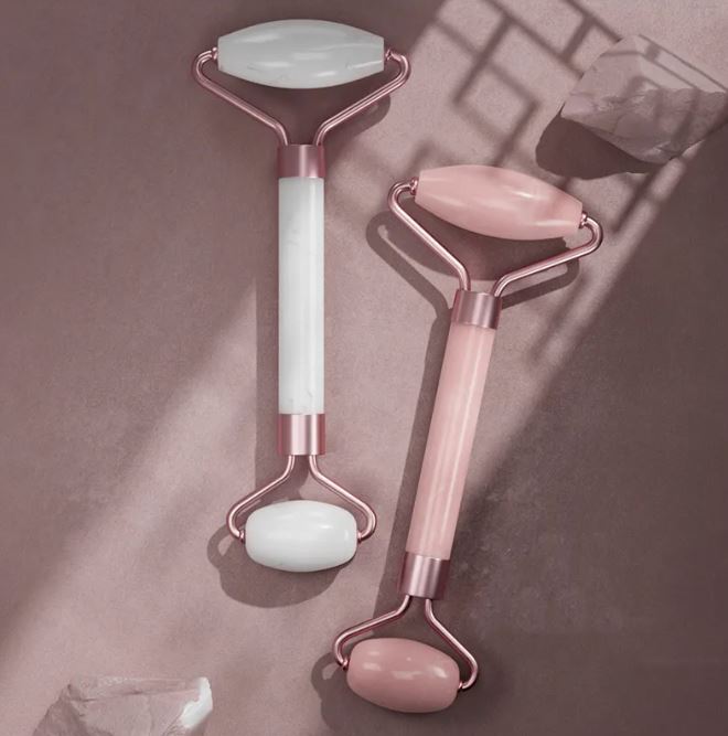 Set de Masaje Gua Sha y Rodillo Facial